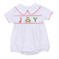 Christmas Joy Classics Smocked Short Sleeve Bubble - Red Boy - Magnolia BabyBubble