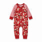Christmas Joy Henley Romper - Magnolia BabyPlaysuit