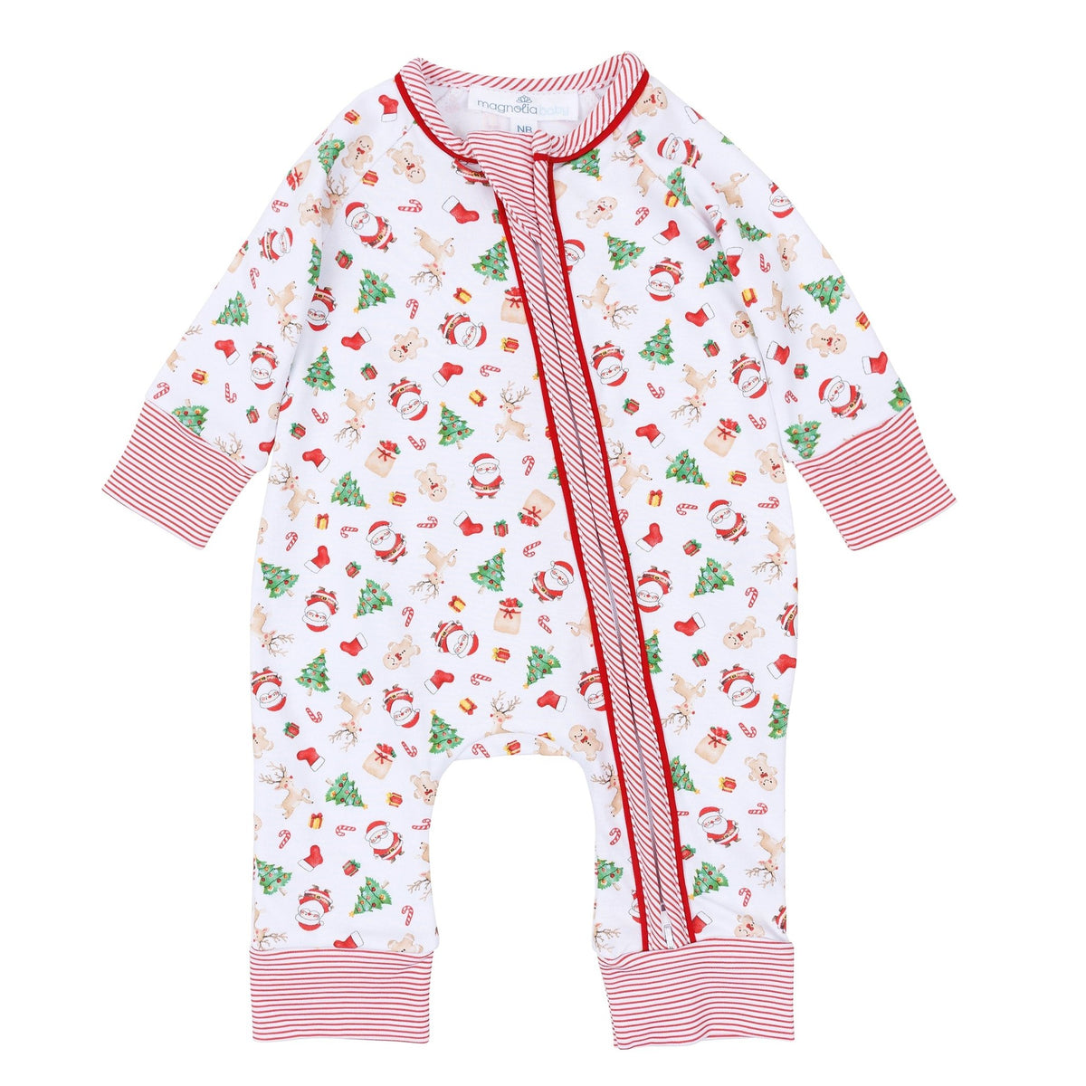Magnolia Baby_Christmas Magic Print Playsuit_1
