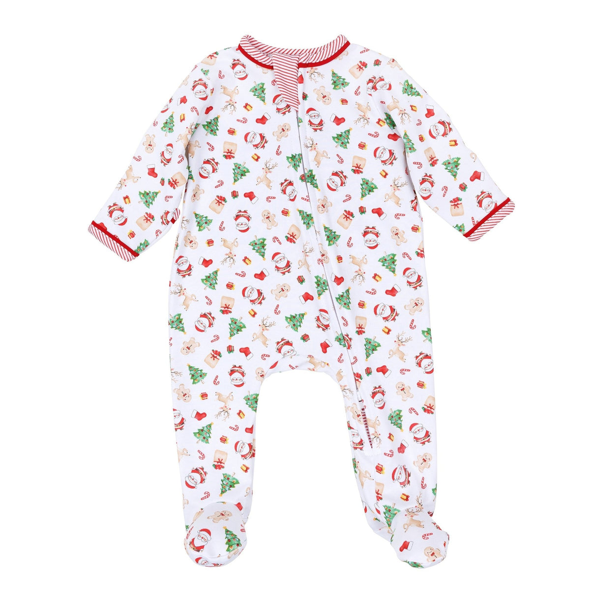 Magnolia Baby_Christmas Magic Print Zip Footie_7