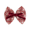 Christmas Plaid Layered Bow Clip - Hair Bows - Magnolia BabyBow