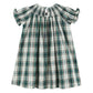 Christmas Tartan Bishop Smocked Dress - Magnolia BabyDress