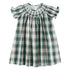 Christmas Tartan Bishop Smocked Dress - Magnolia BabyDress