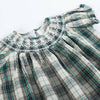 Christmas Tartan Bishop Smocked Dress - Magnolia BabyDress