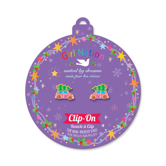 Christmas Tree Shopping Cutie Clip - on Earrings - Magnolia BabyEarrings