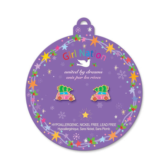 Christmas Tree Shopping Cutie Stud Earrings - Magnolia BabyEarrings