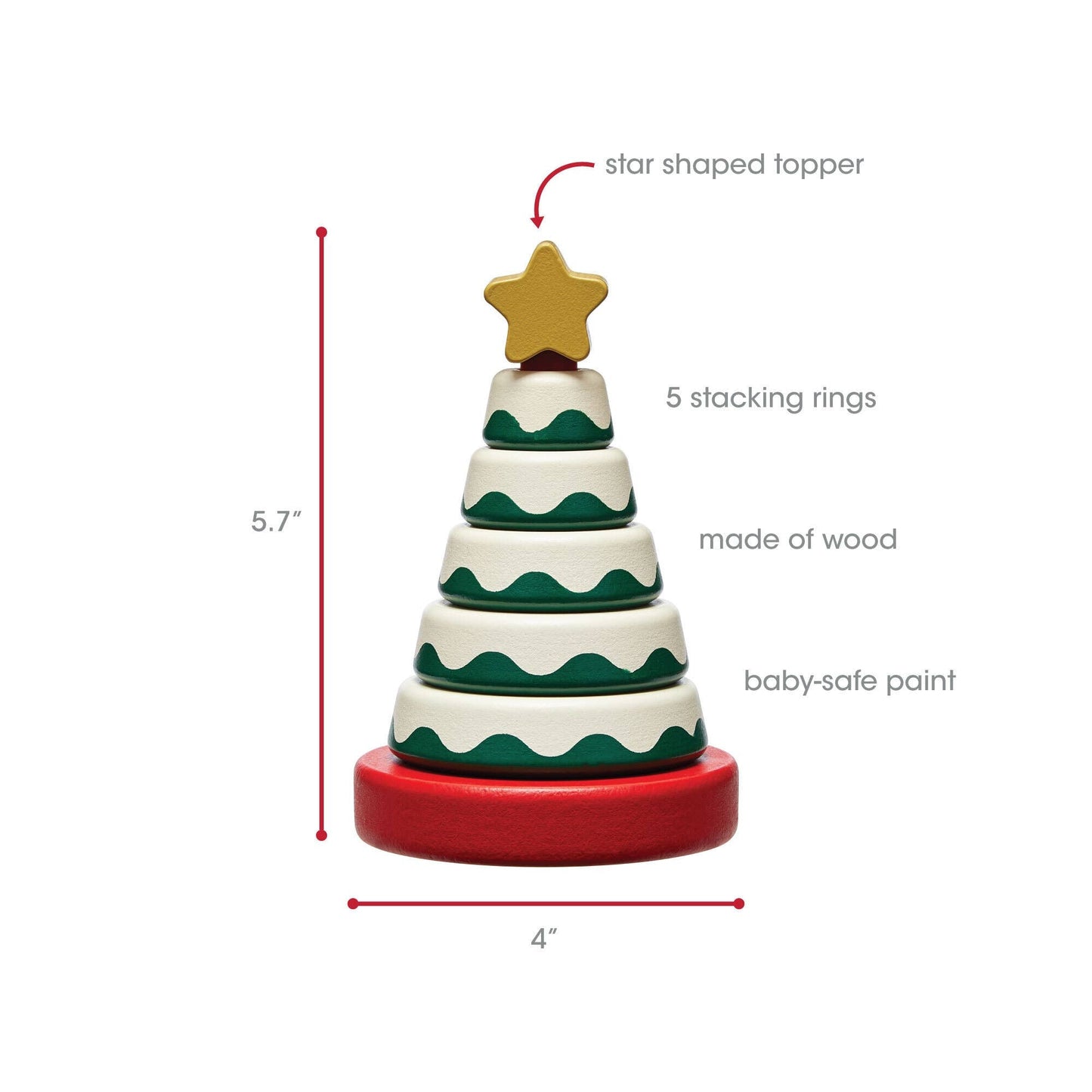 Pearhead_Christmas Tree Stacking Toy_3