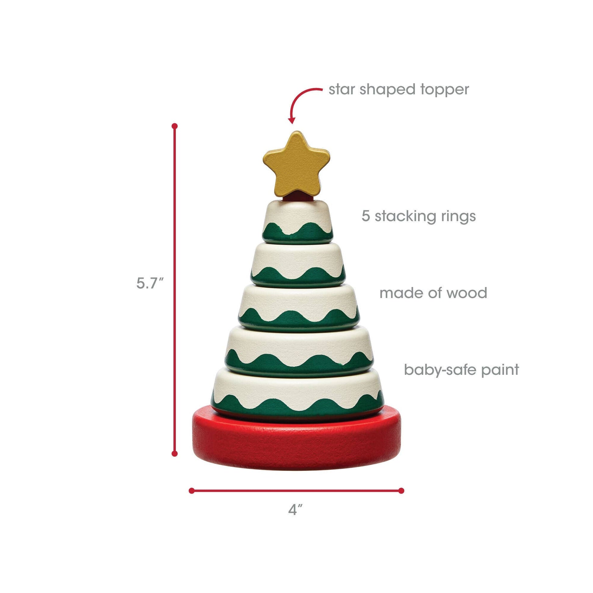 Pearhead_Christmas Tree Stacking Toy_3