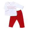 Clara and Caden Smocked Boy 2pc Pant Set - Magnolia Baby2pc Pant Set