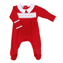  Clara and Caden Smocked Boy Footie - Magnolia BabyFootie