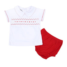  Clara and Caden Smocked Boy Short Sleeve Diaper Cover Set - Magnolia BabyDiaper Cover