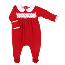  Clara and Caden Smocked Girl Footie - Magnolia BabyFootie