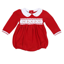  Clara and Caden Smocked Girl Long Sleeve Bubble - Magnolia BabyBubble