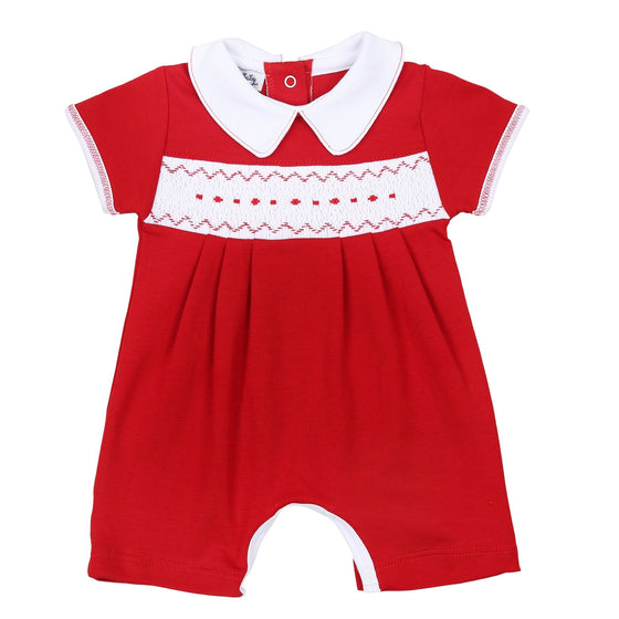 Clara and Caden Smocked Short Playsuit - Magnolia BabyShort Playsuit