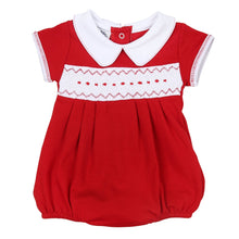  Clara and Caden Smocked Short Sleeve Boy Bubble - Magnolia BabyBubble