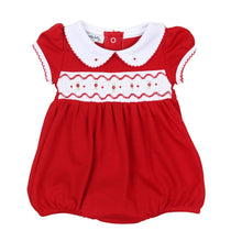  Clara and Caden Smocked Short Sleeve Girl Bubble - Magnolia BabyBubble