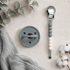Classic Graphite Ombre Pacifier Clip Set - Magnolia BabyPacifiers & Clips