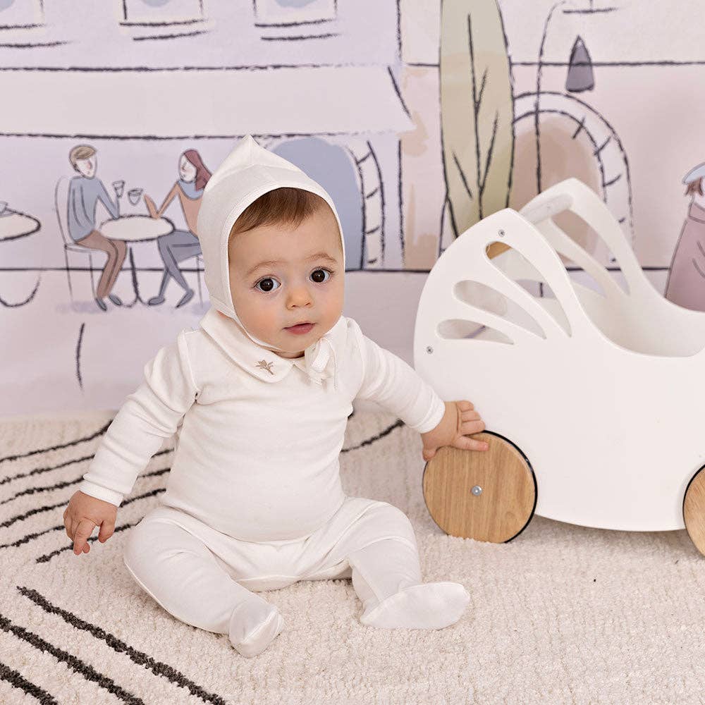 Classy Collar Footie - Magnolia BabyFootie