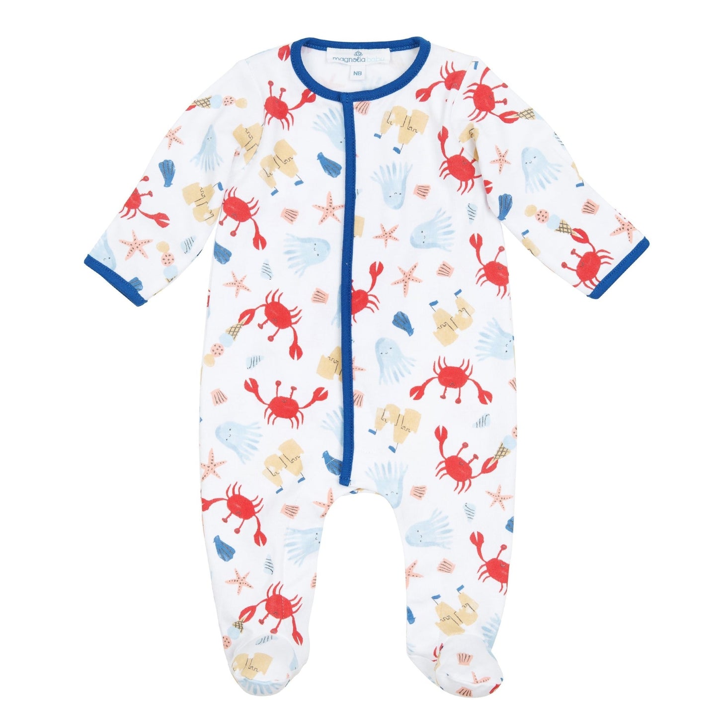 Coastal Cutie Footie - Magnolia BabyFootie