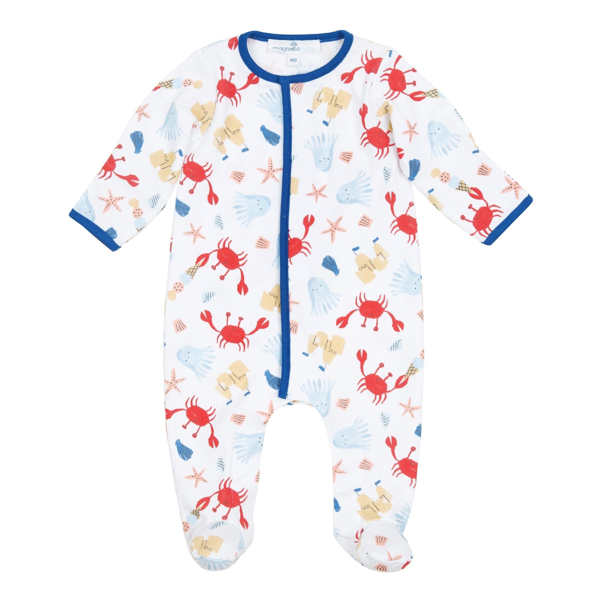 Coastal Cutie Footie - Magnolia BabyFootie