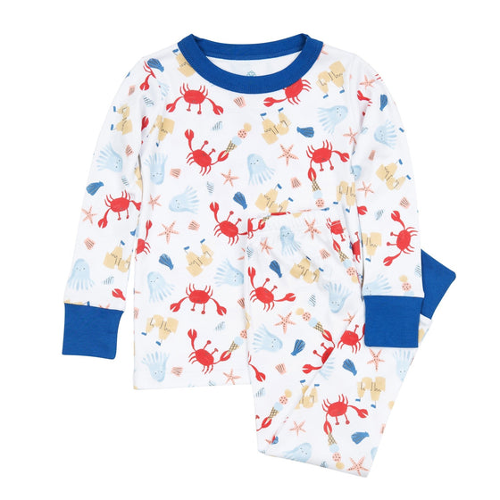 Coastal Cutie Long Pajamas - Magnolia BabyLong Pajamas