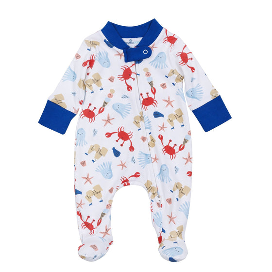 Coastal Cutie Zip Footie - Magnolia BabyFootie