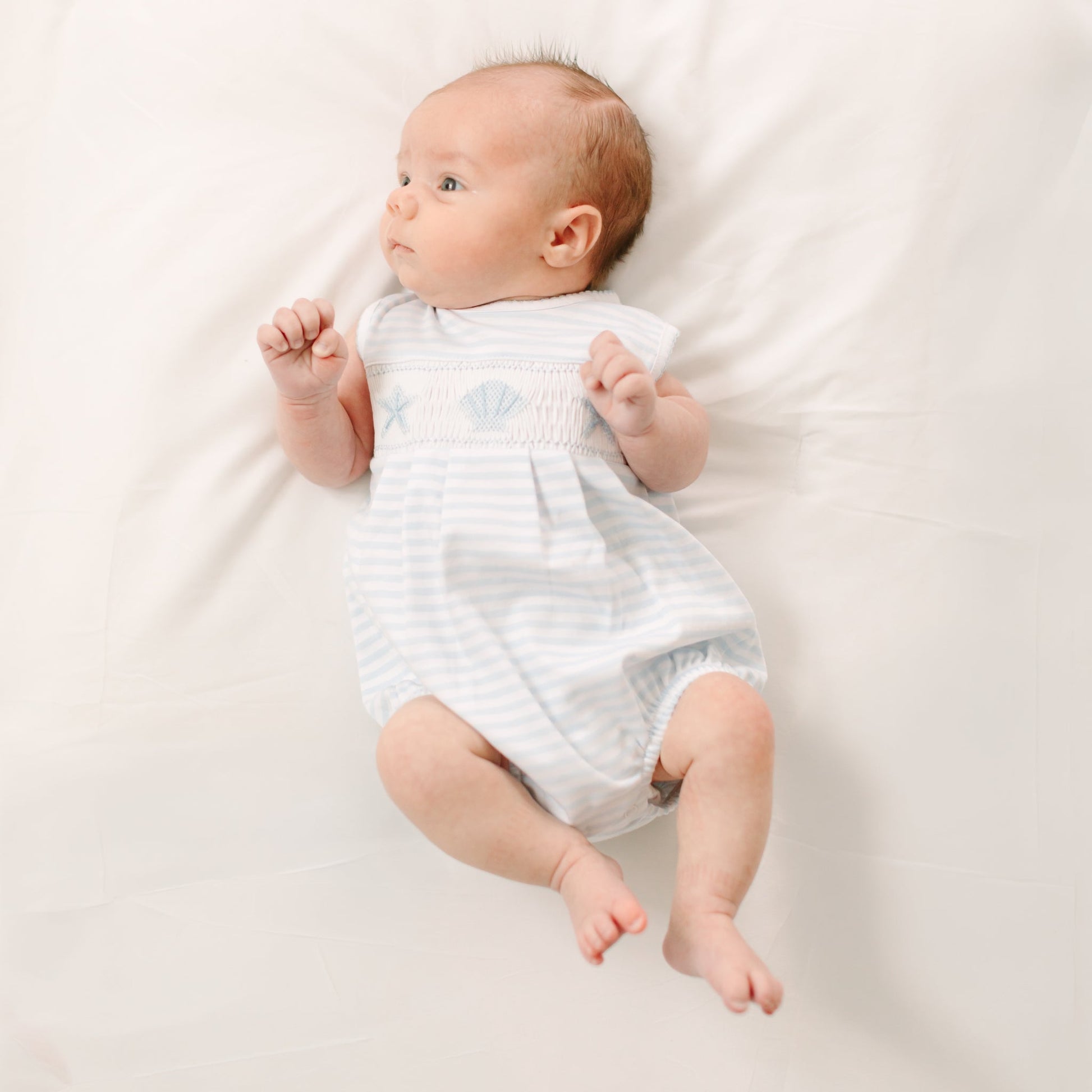 Magnolia Baby_Coastal Treasures Smocked Bubble - Light Blue_4