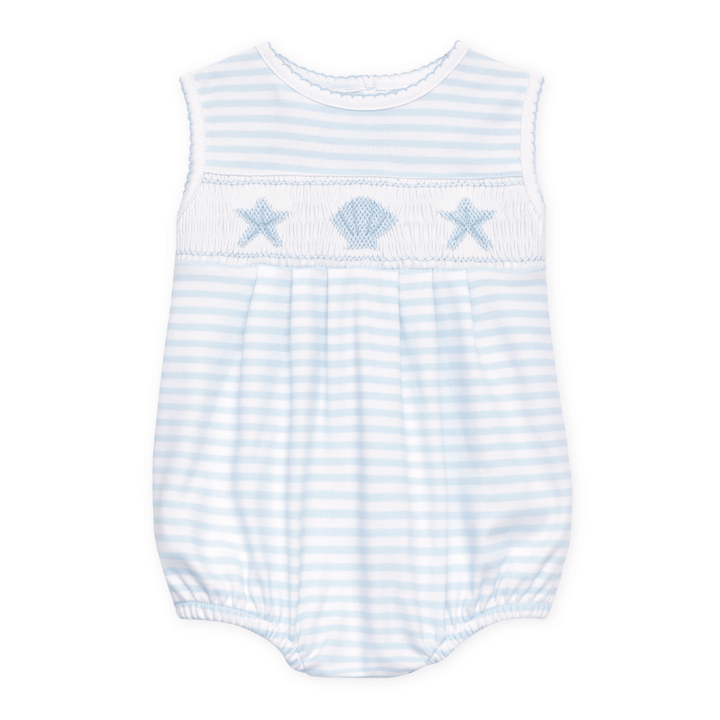 Magnolia Baby_Coastal Treasures Smocked Bubble - Light Blue_6