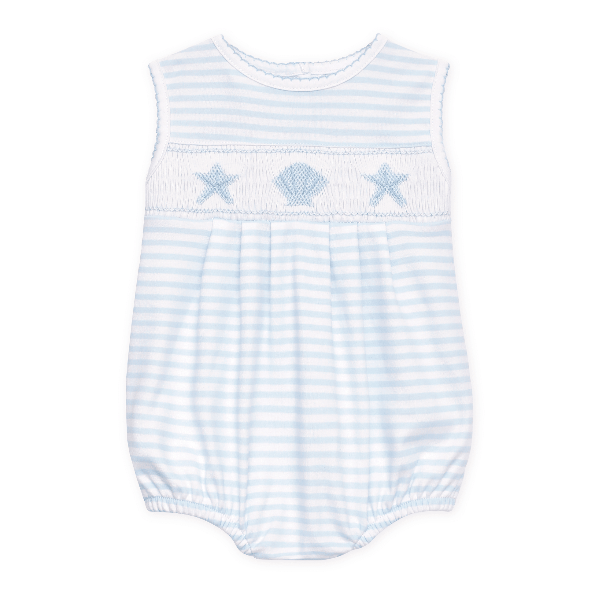 Magnolia Baby_Coastal Treasures Smocked Bubble - Light Blue_6