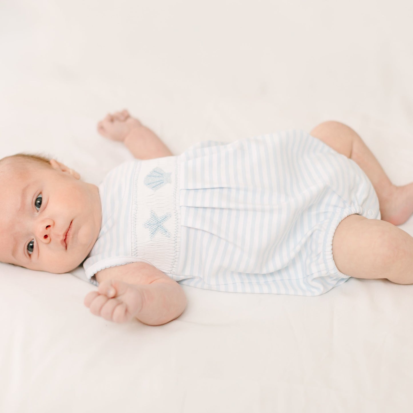 Magnolia Baby_Coastal Treasures Smocked Bubble - Light Blue_1