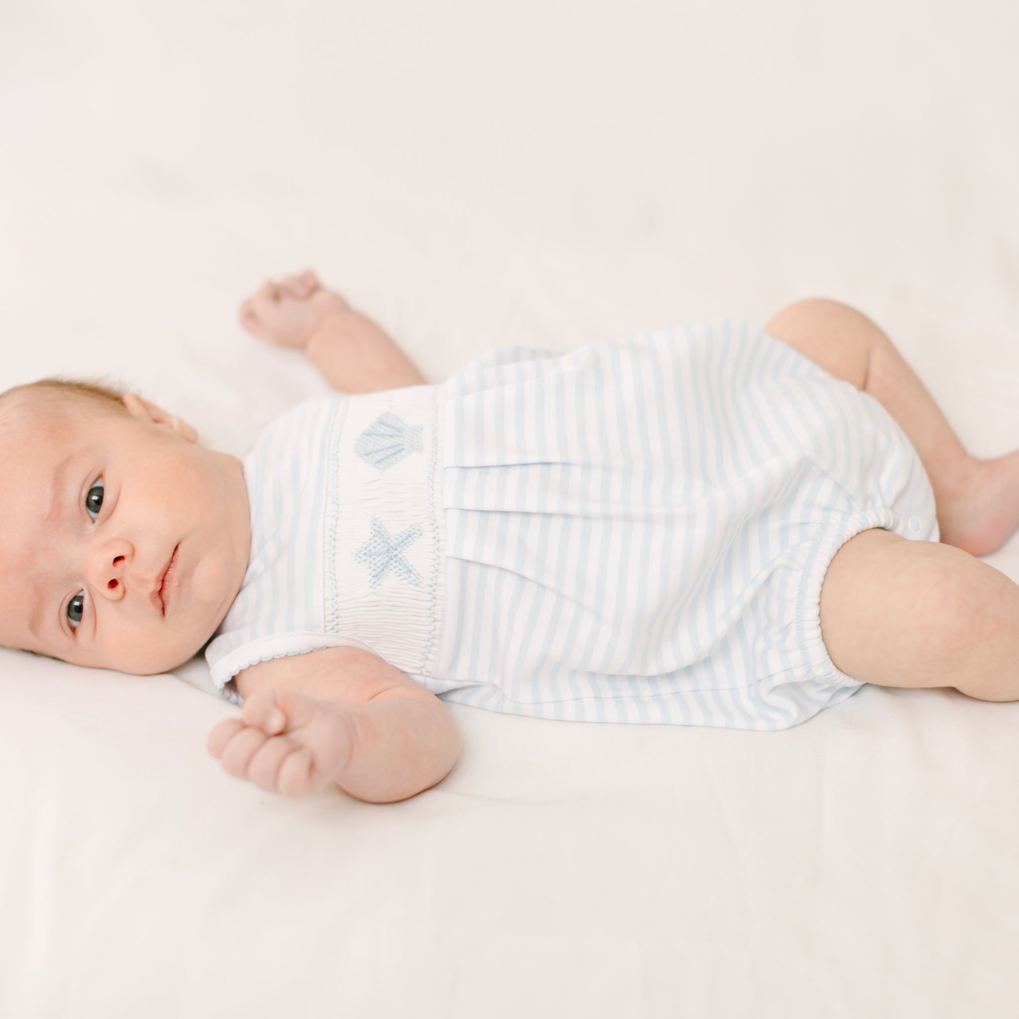 Magnolia Baby_Coastal Treasures Smocked Bubble - Light Blue_1