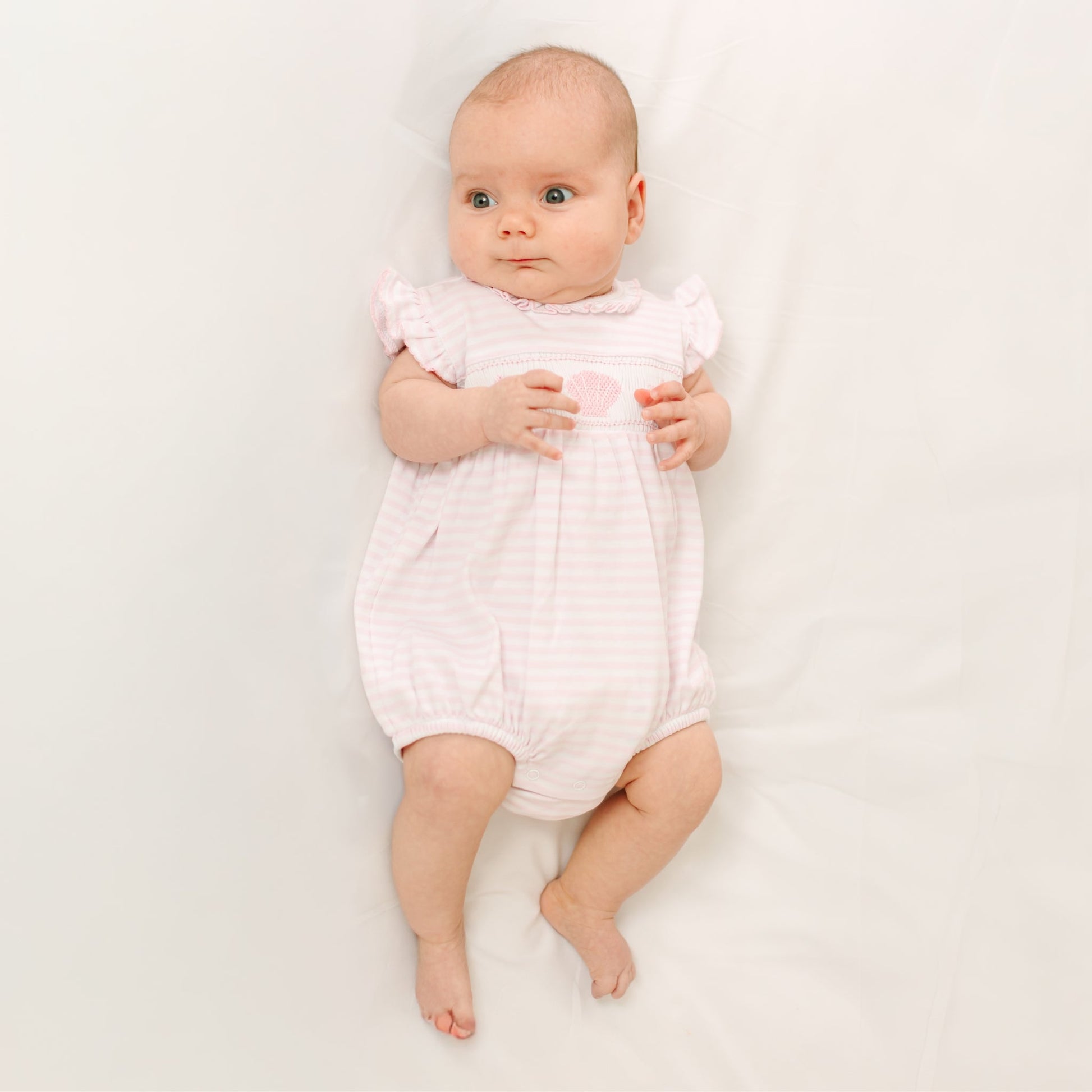 Magnolia Baby_Coastal Treasures Smocked Bubble - Pink_4