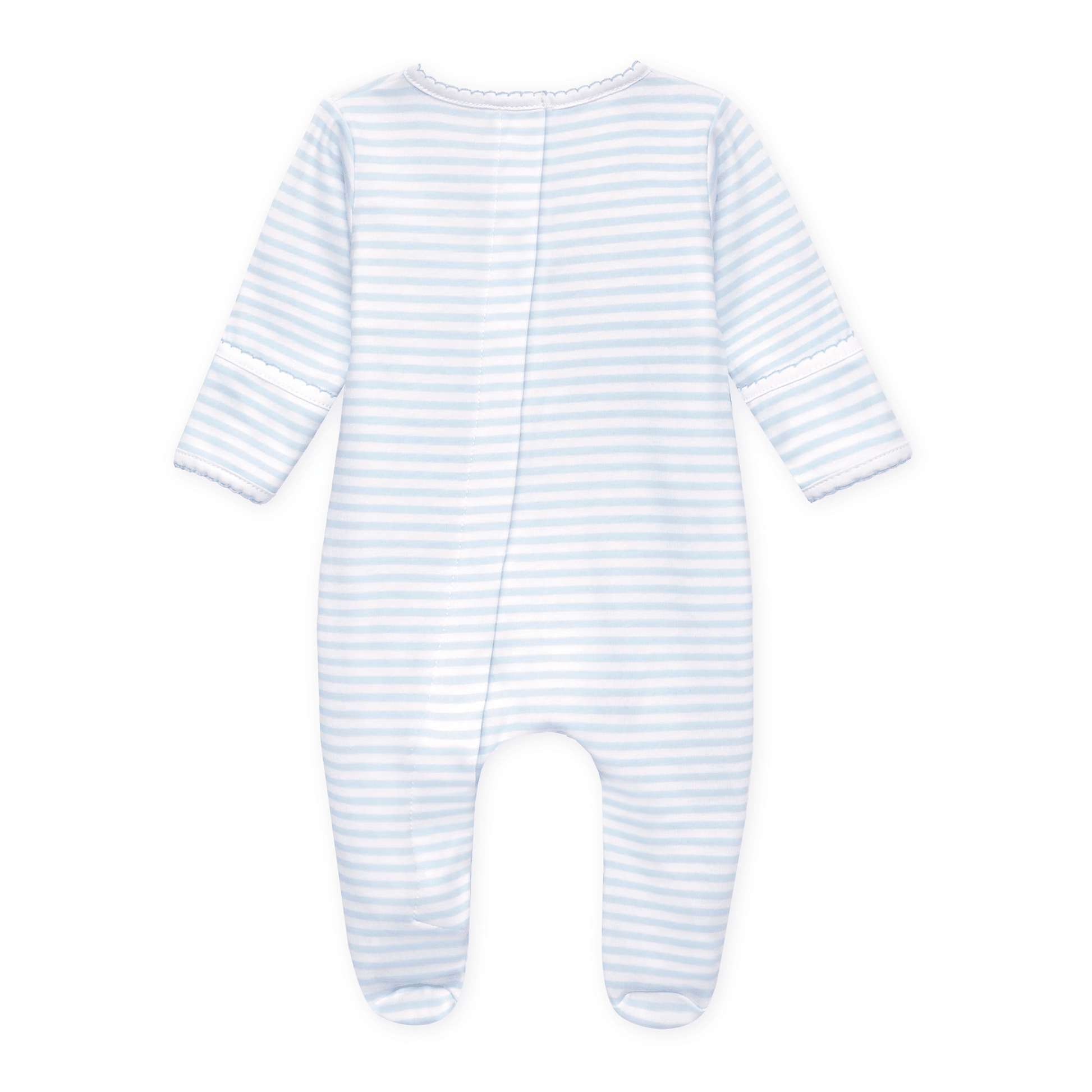 Magnolia Baby_Coastal Treasures Smocked Footie - Light Blue_5
