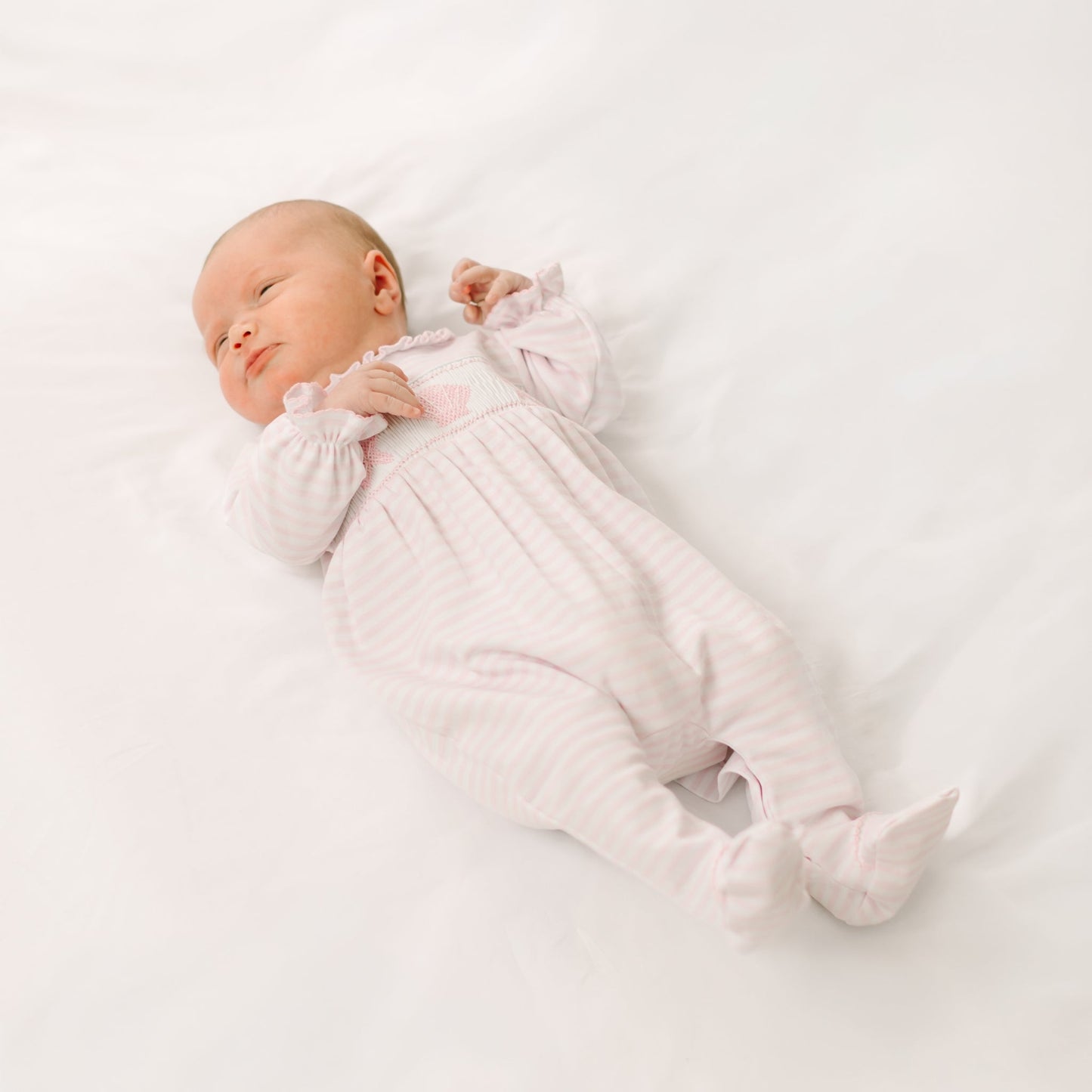 Magnolia Baby_Coastal Treasures Smocked Footie - Pink_5