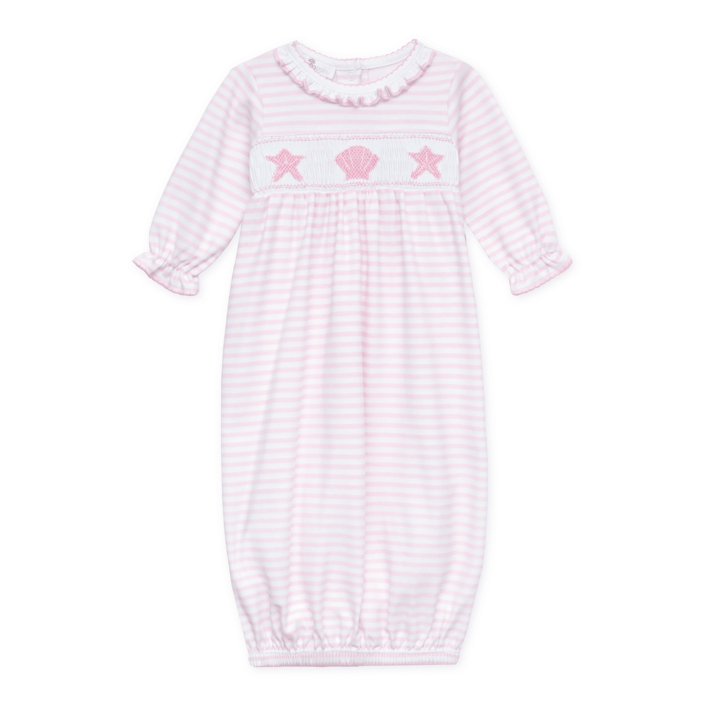 Magnolia Baby_Coastal Treasures Smocked Gown - Pink_1