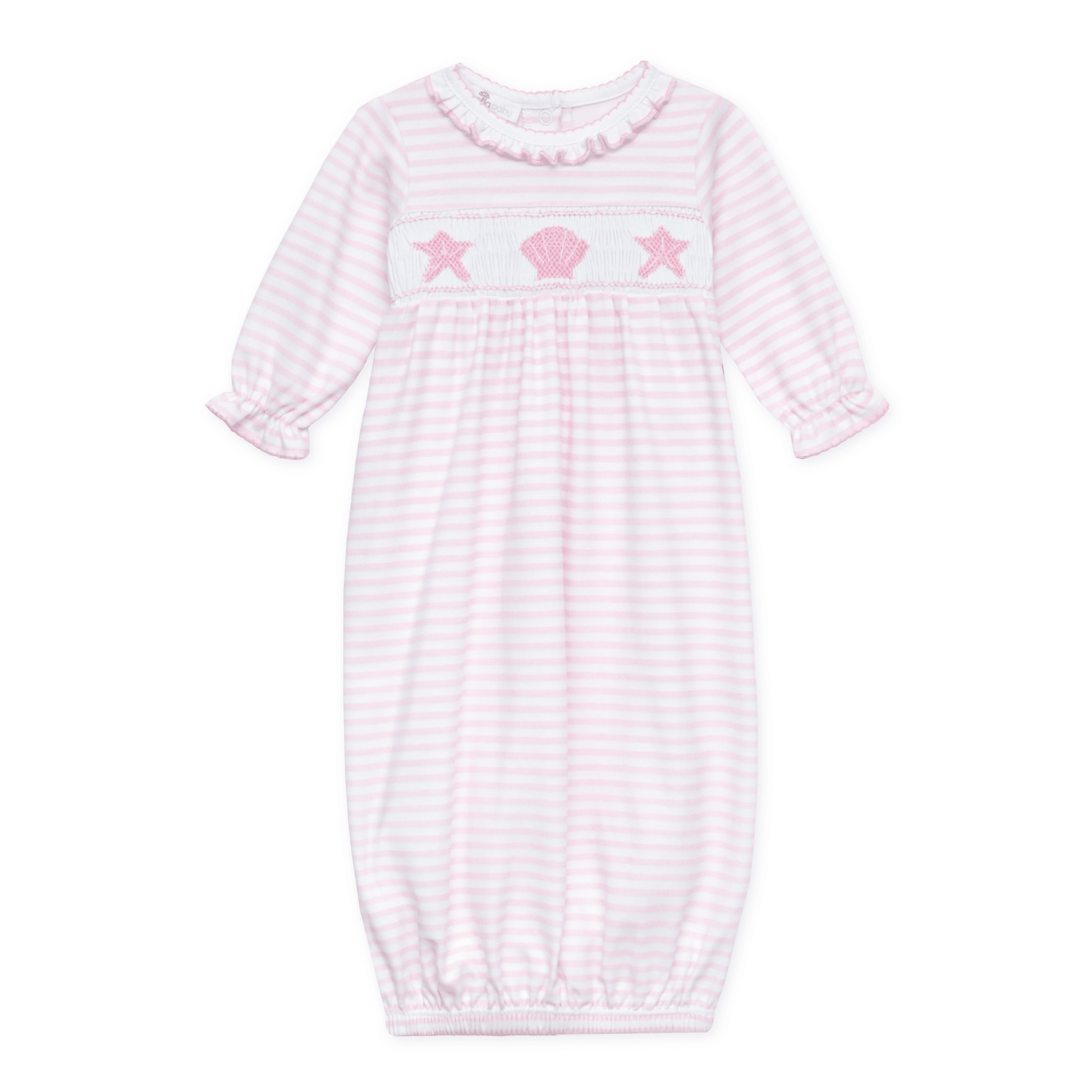 Magnolia Baby_Coastal Treasures Smocked Gown - Pink_1