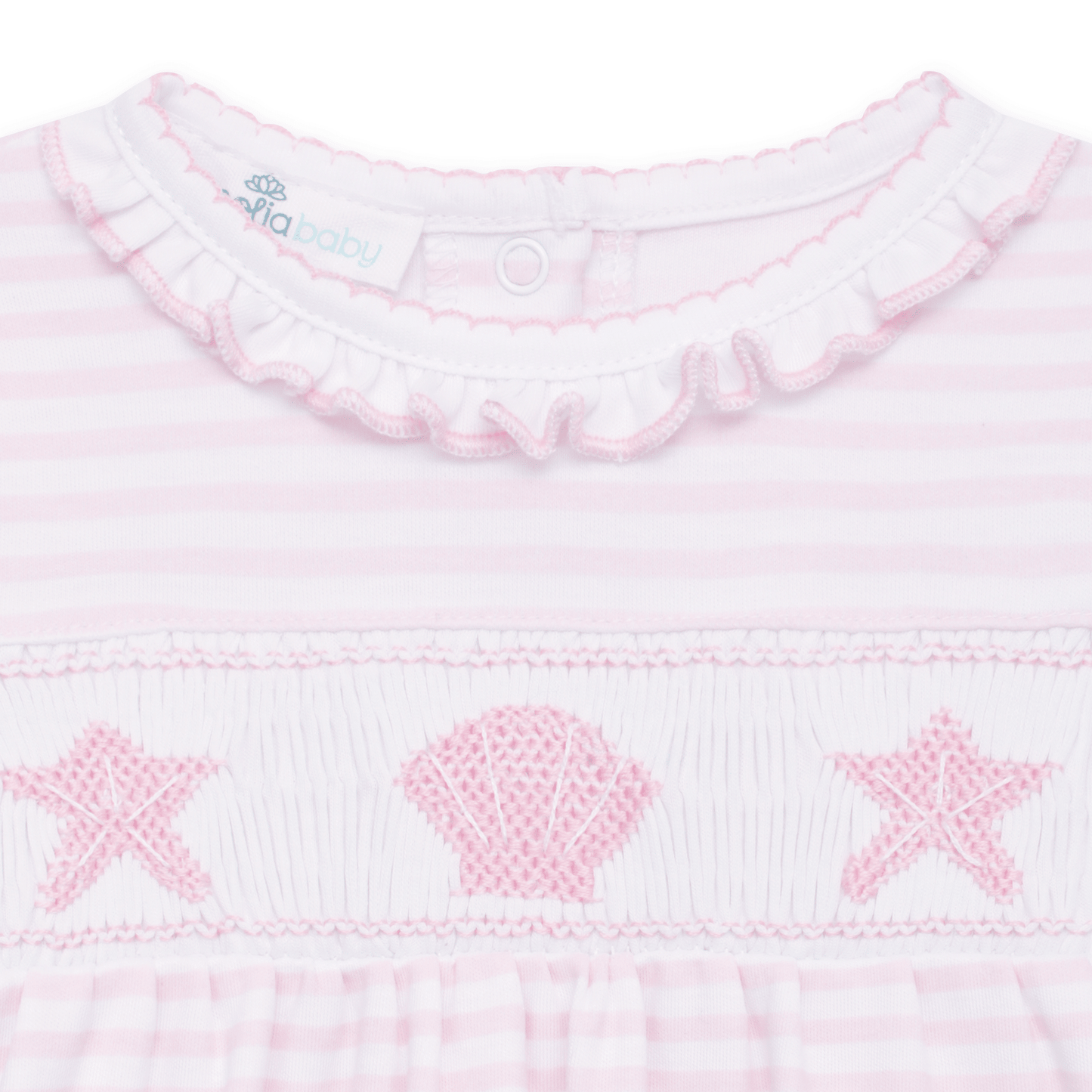 Magnolia Baby_Coastal Treasures Smocked Gown - Pink_3