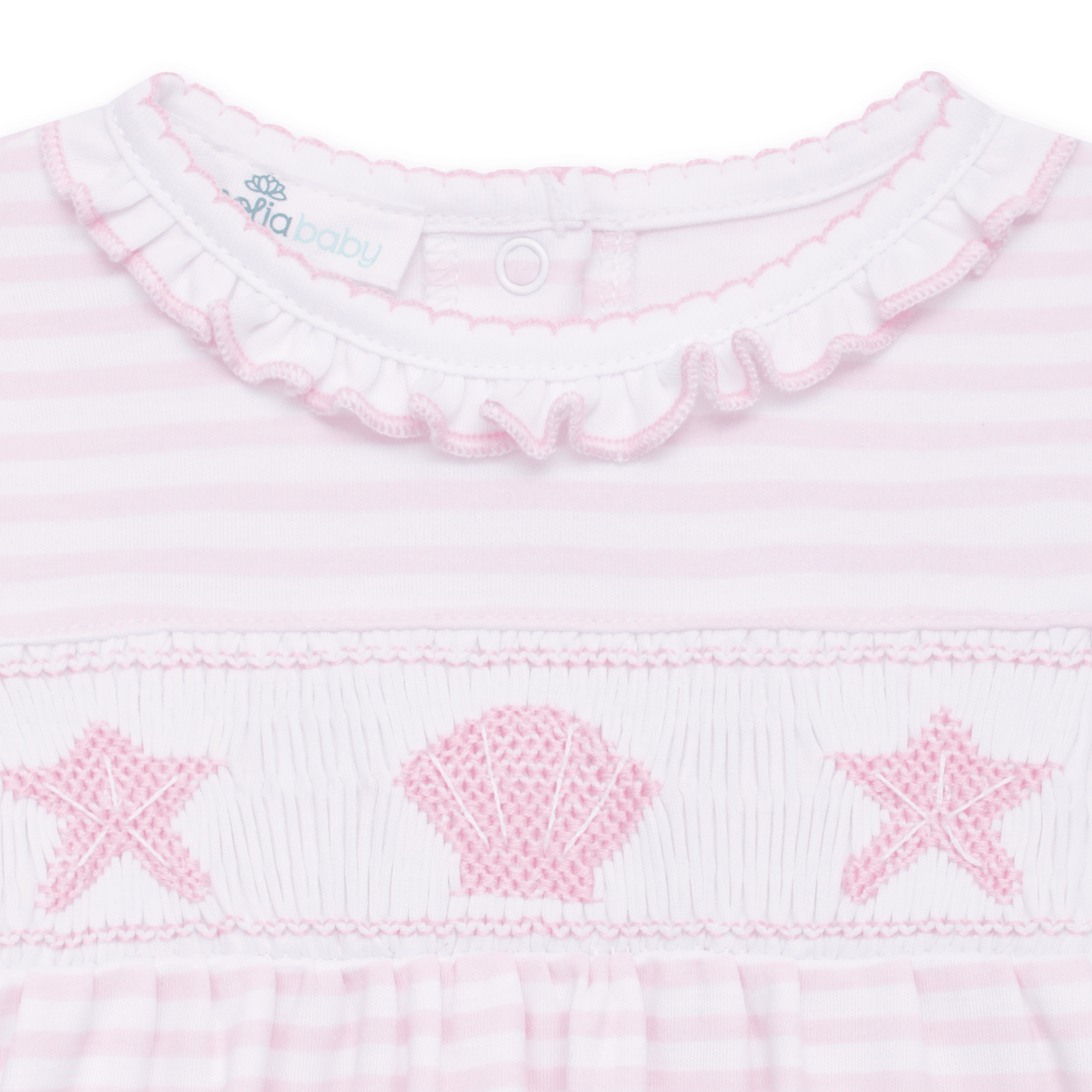Magnolia Baby_Coastal Treasures Smocked Gown - Pink_3