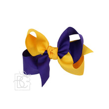  Collegiate Criss Cross Bow - Purple & Gold - Magnolia BabyBow