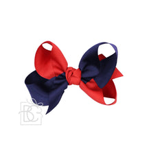  Collegiate Criss Cross Bow - Red & Blue - Magnolia BabyBow