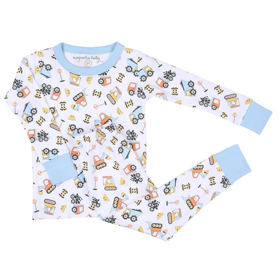 Construction Zone Long Pajama - Magnolia BabyLong Pajamas