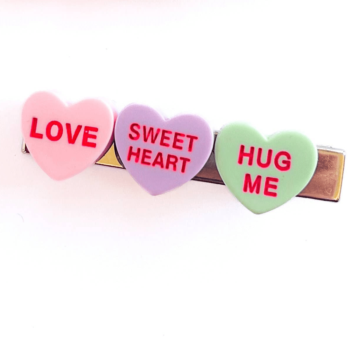 Conversation Heart Hair Clip (1) - Magnolia BabyHair Clip