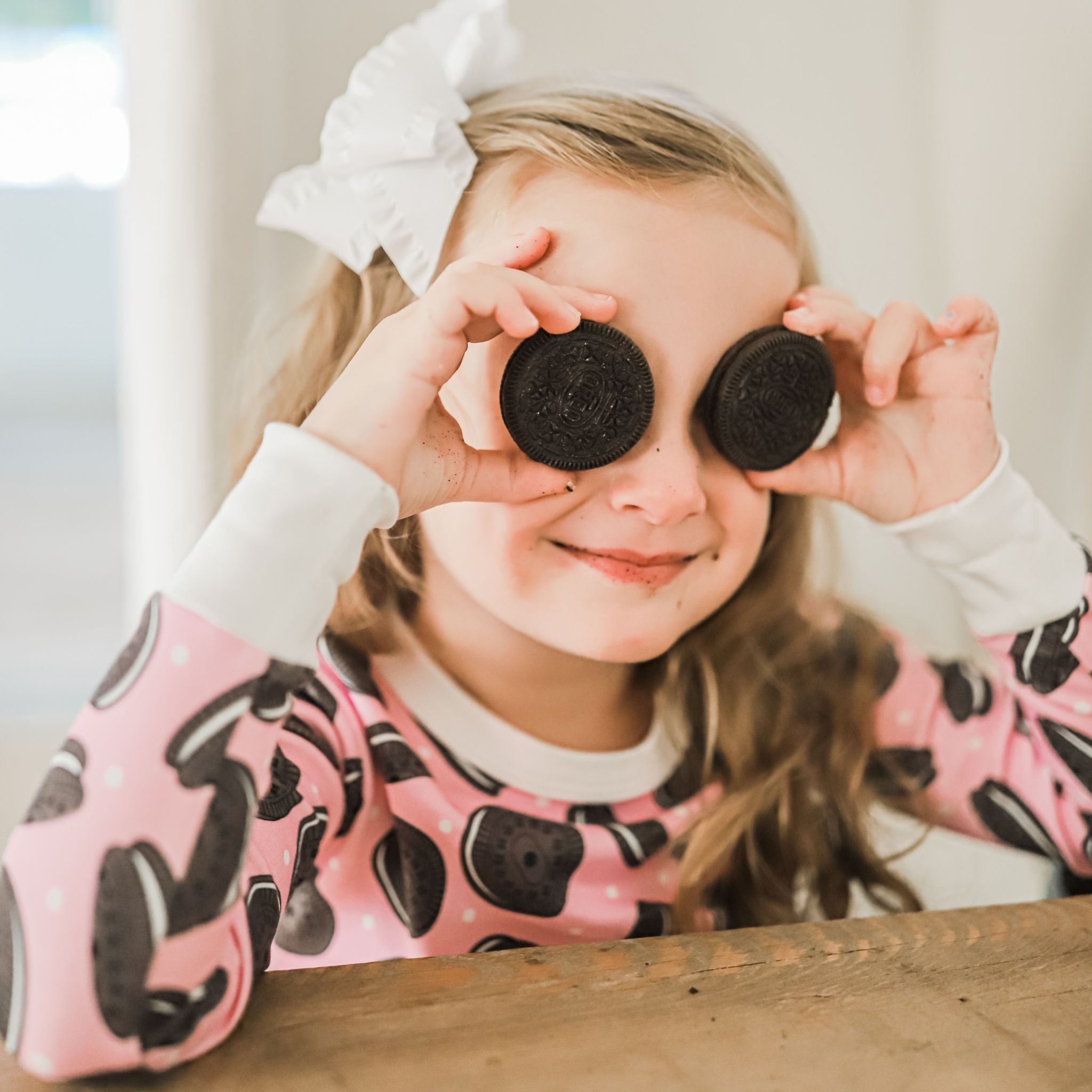 Cookies and Cream Long Pajamas - Pink - Magnolia BabyLong Pajamas