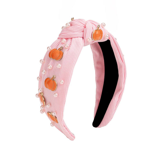 Coquette Pumpkin Gemstone Headband - Magnolia BabyHeadband