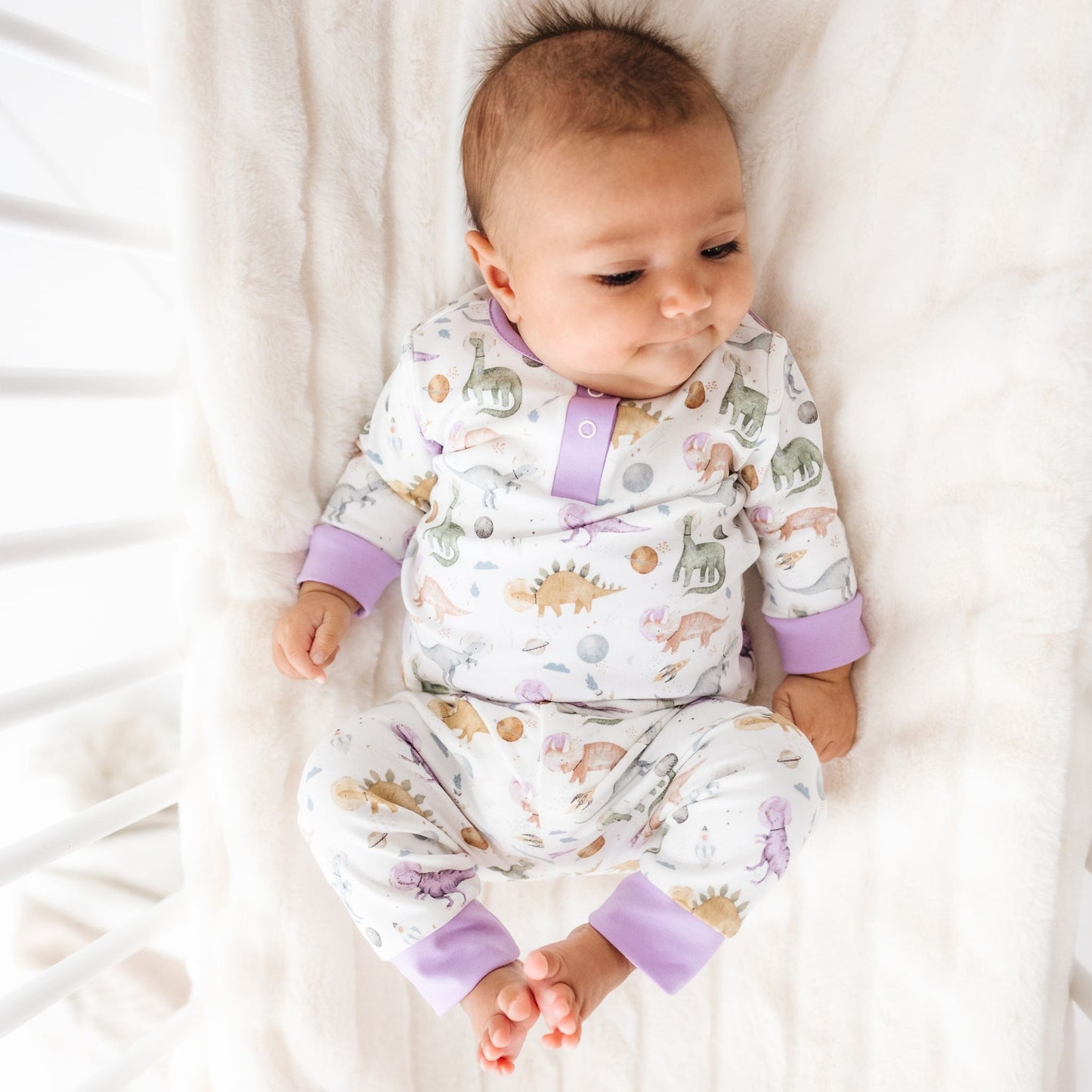 Cosmic Dinos 2 pc Pant Set - Wisteria - Magnolia Baby2pc Pant Set