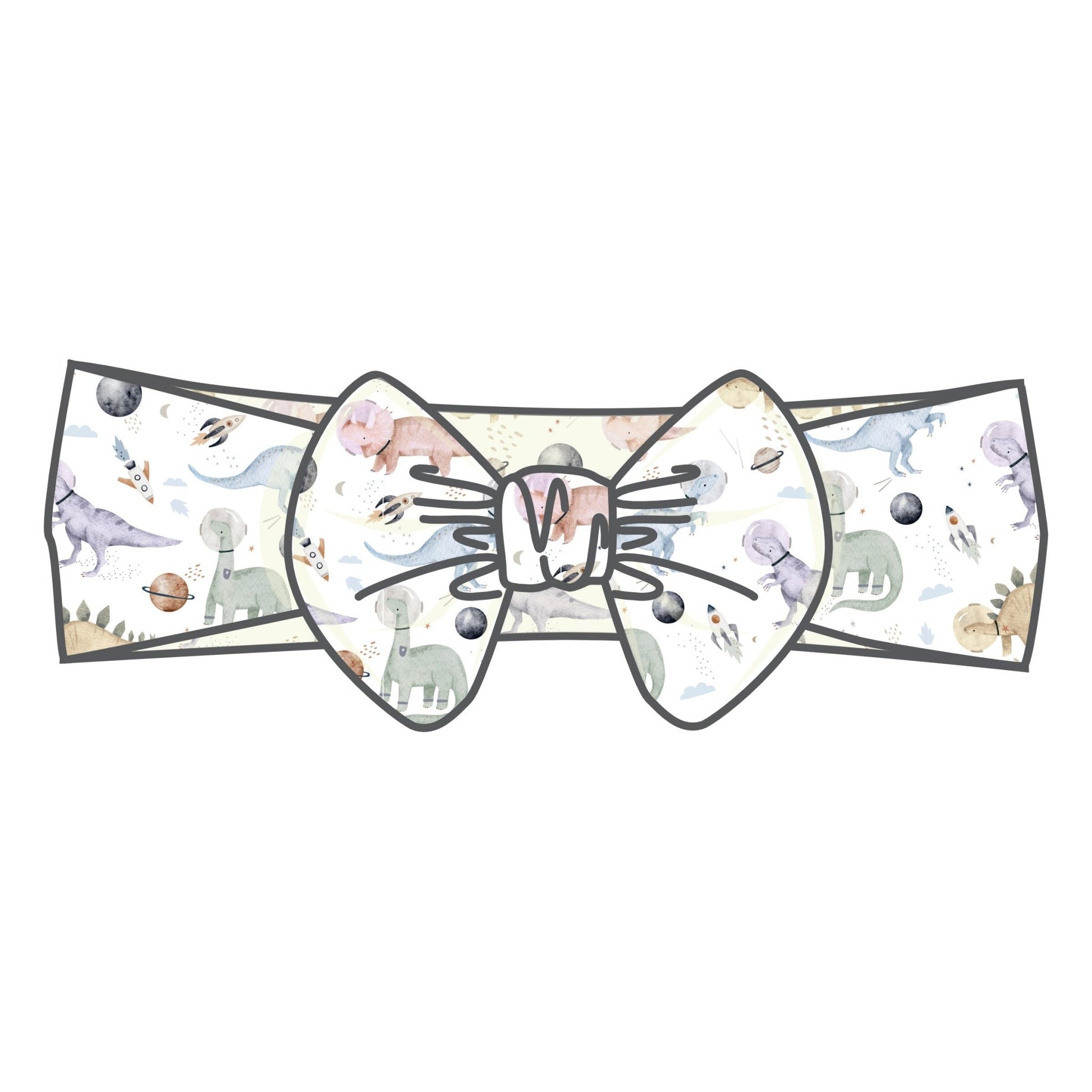 Cosmic Dinos Headband - Wisteria - Magnolia BabyHeadband