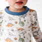 Cosmic Dinos Long Pajamas - Cobalt Blue - Magnolia BabyLong Pajamas