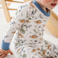 Cosmic Dinos Long Pajamas - Cobalt Blue - Magnolia BabyLong Pajamas