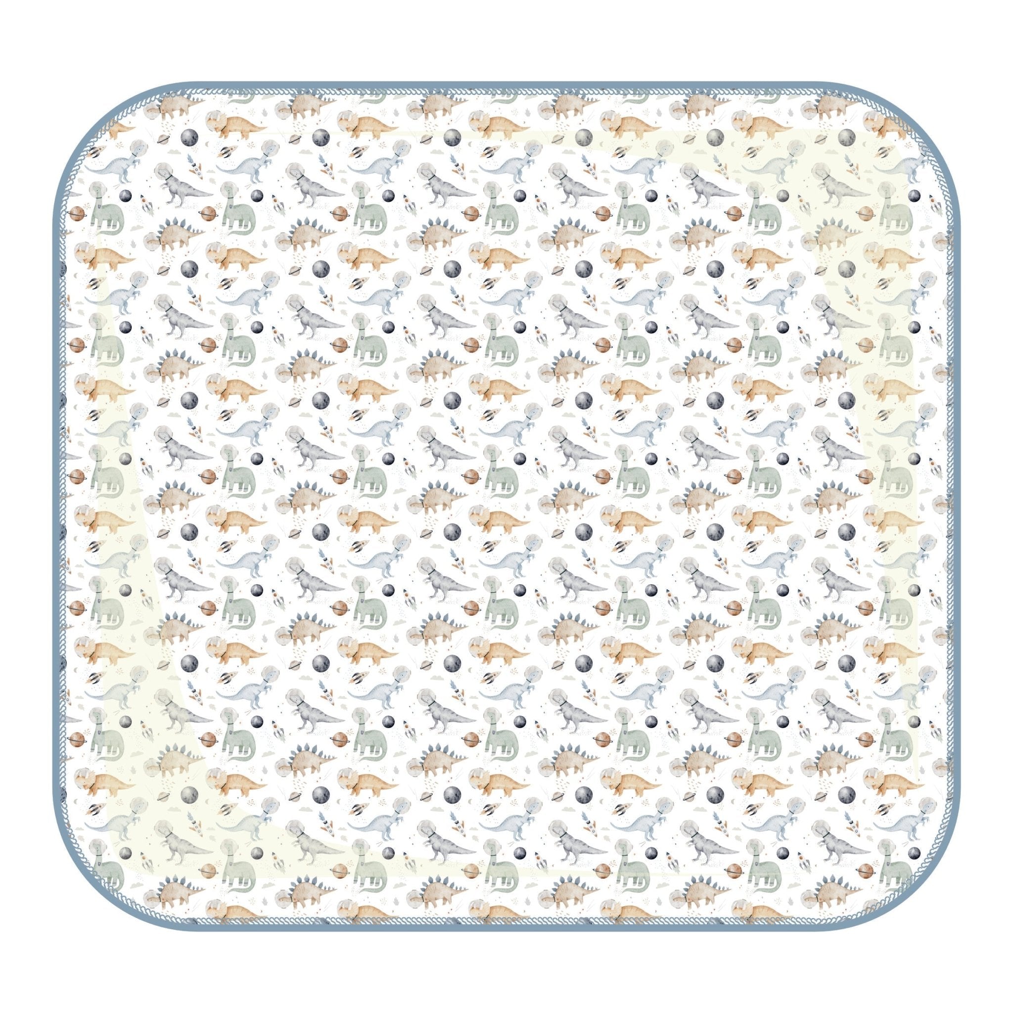 Cosmic Dinos Swaddle Blanket - Cobalt Blue - Magnolia BabySwaddle Blanket