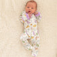 Cosmic Dinos Zip Footie - Wisteria - Magnolia BabyFootie